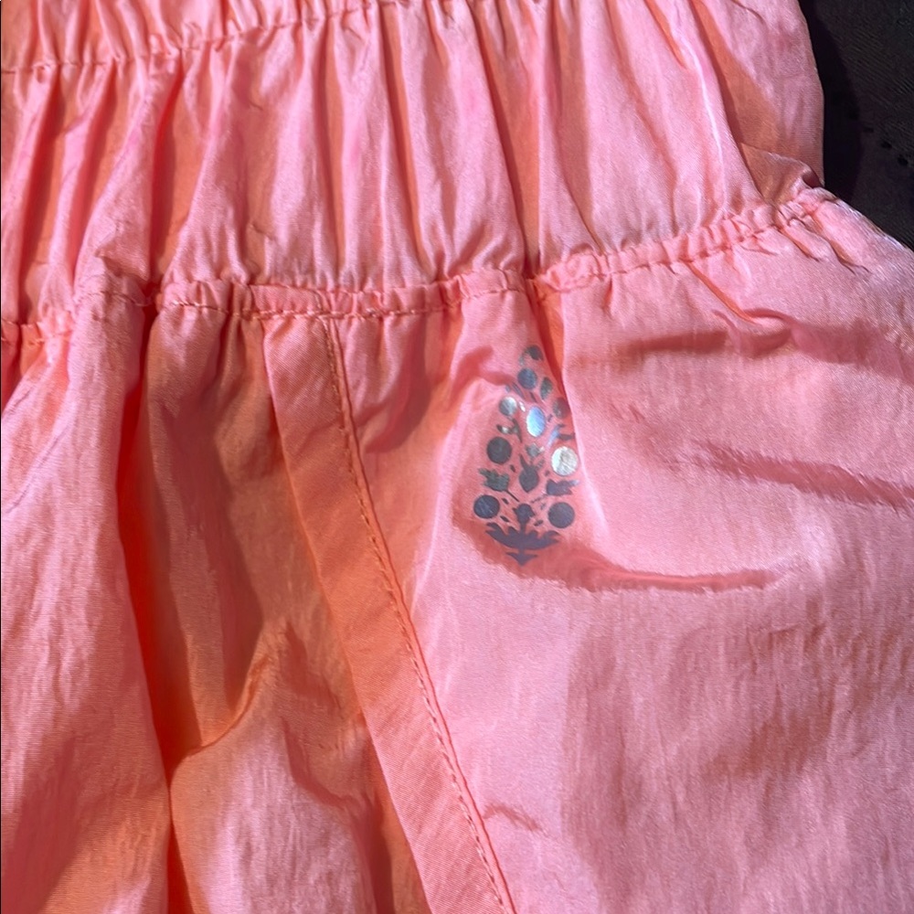 Women's Neon Orange FREE PEOPLE Shorts - Picture 2 of 4